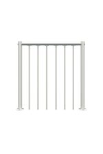 Parapeito com barras verticais e corrimão em PVC - Image 3