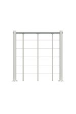 Parapeito com cordas inferiores e corrimão em PVC - Image 3